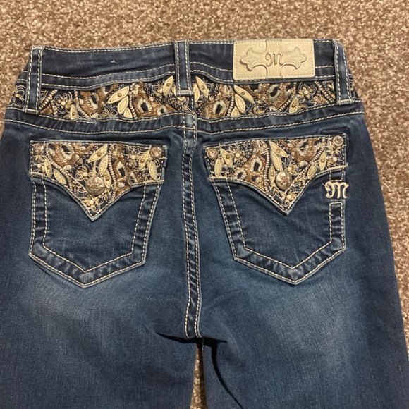 BEAUTIFUL EMBELLISHED MISS ME JEANS “HAILEY SKINNY” 26x30 - Picture 2 of 6